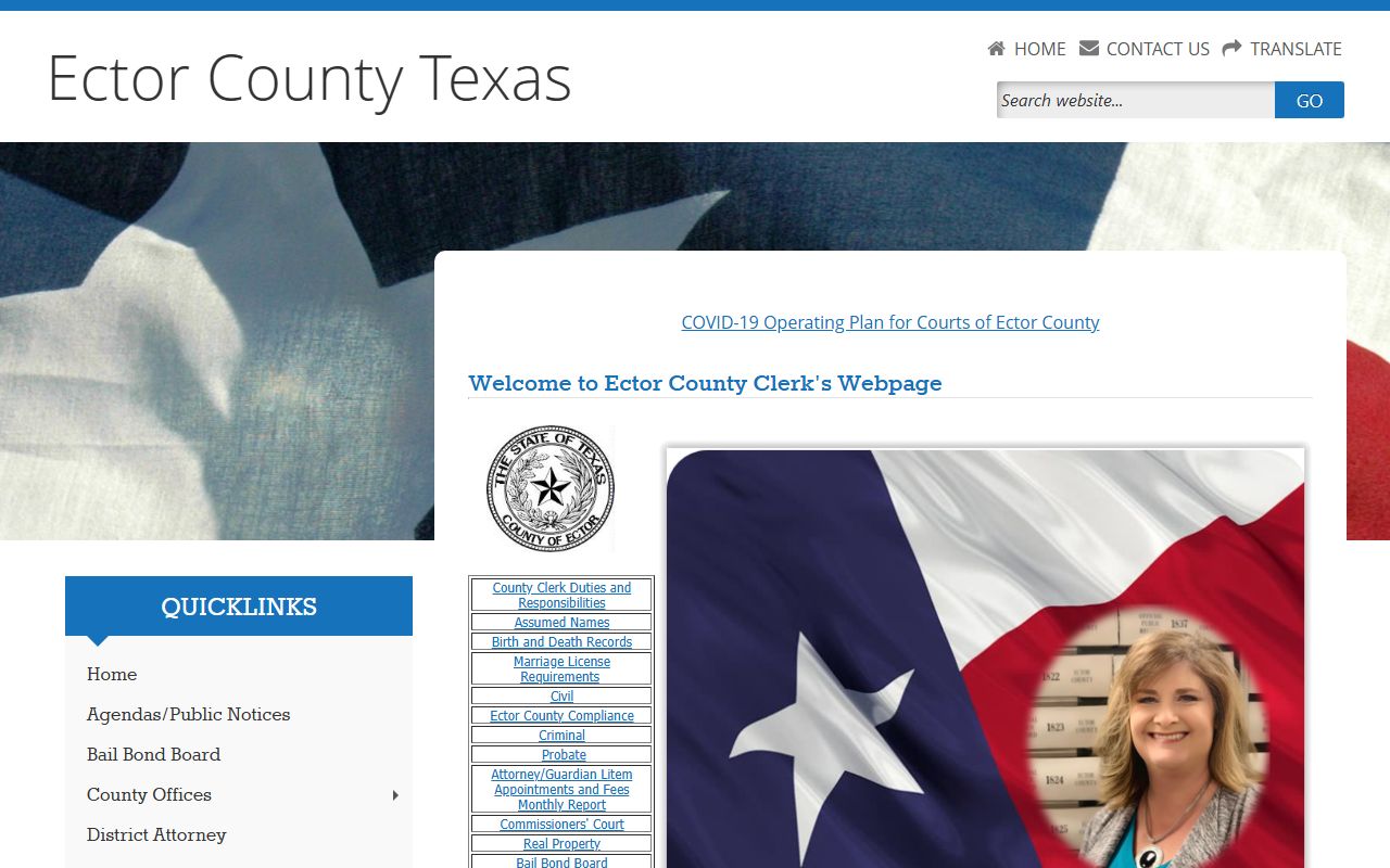 Ector County bench warrants search portal