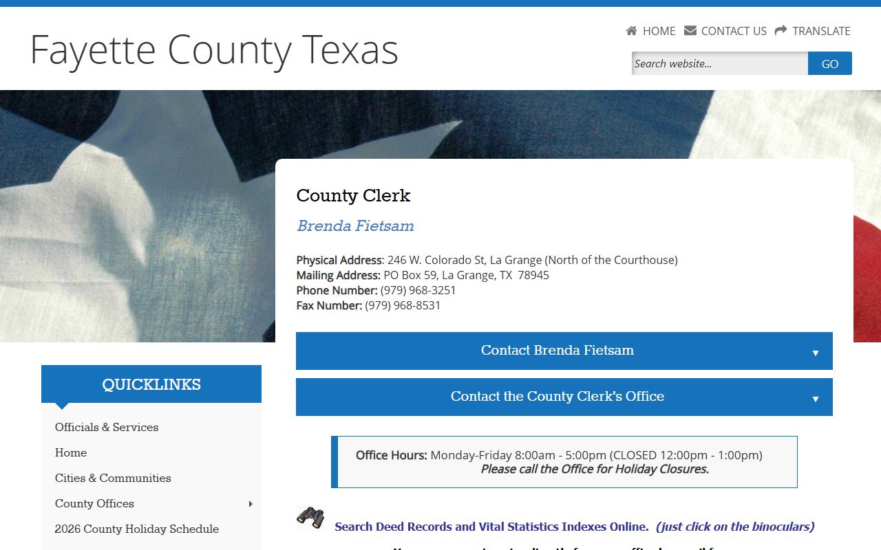 Fayette County bench warrants search and court records resource