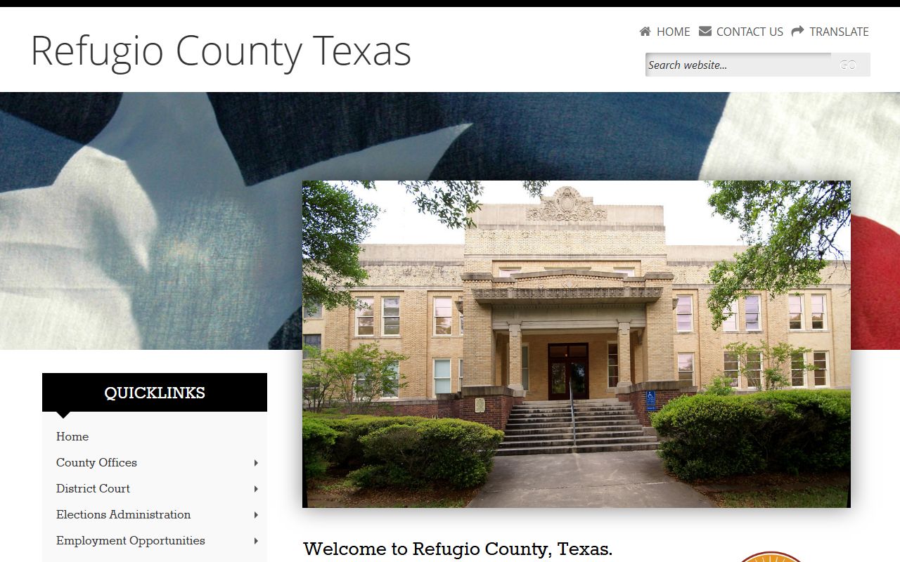 Refugio County bench warrants search resource