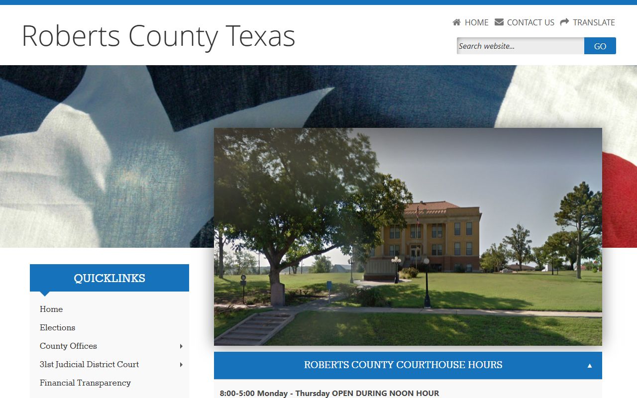 Roberts County bench warrants search resource