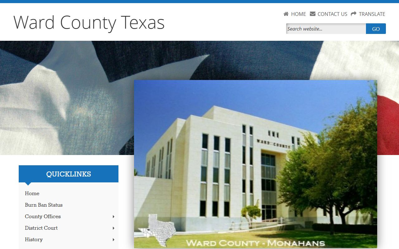 Ward County bench warrants resource for courts in Monahans Texas