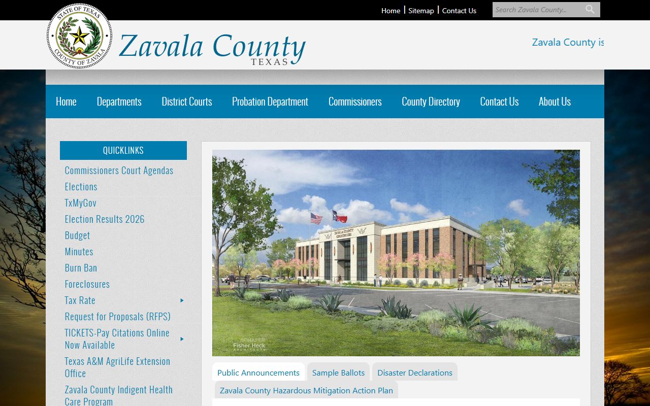 Zavala County bench warrants resource for courts in Crystal City Texas